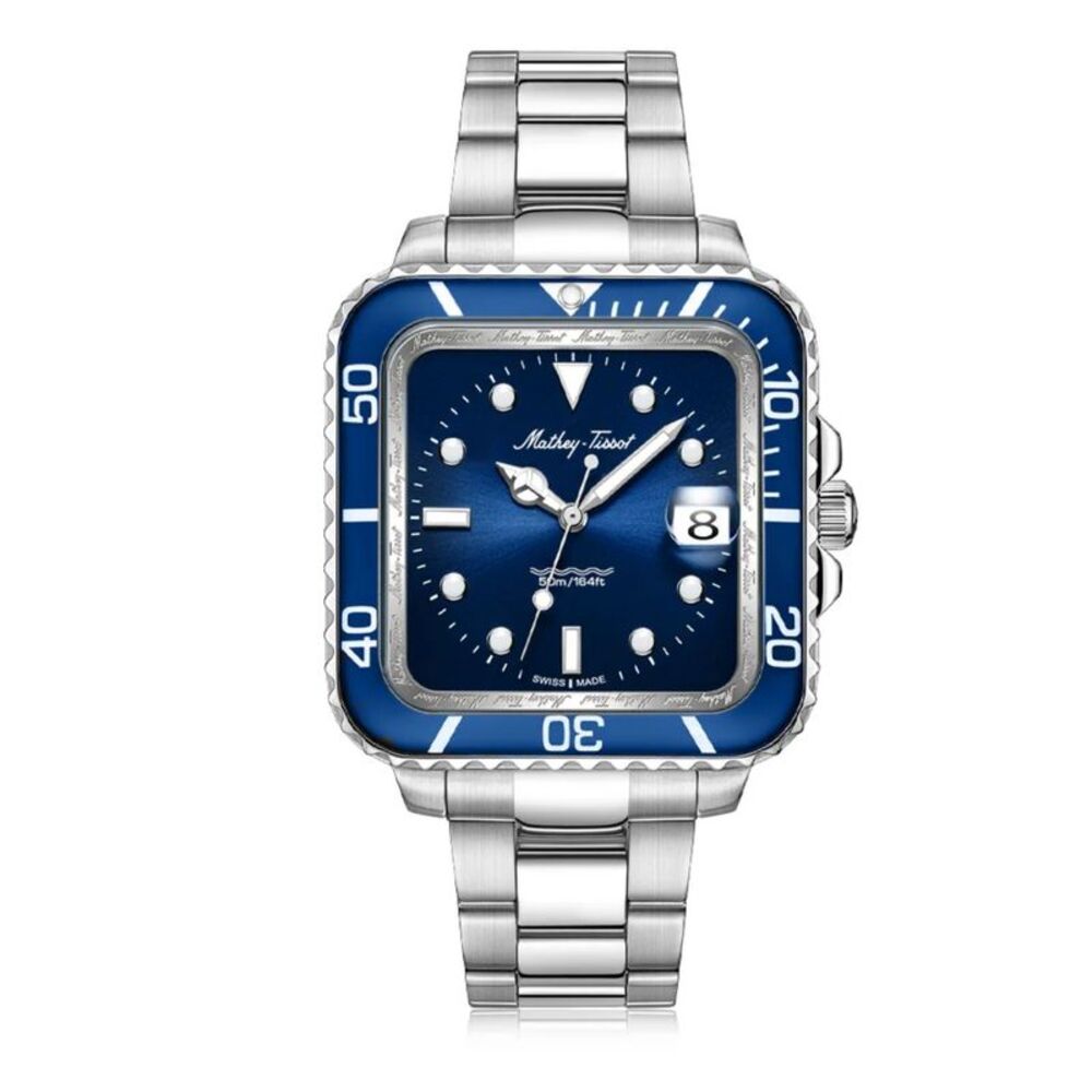 Tissot Men's Mathy Blue Dial Watch - H902QABU